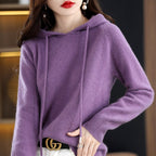 Felicity - Women's Long Sleeve Loose Fit Hooded Sweater 7