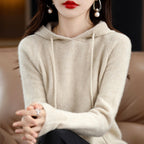 Felicity - Women's Long Sleeve Loose Fit Hooded Sweater 8