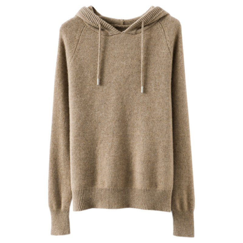 Felicity - Women's Long Sleeve Loose Fit Hooded Sweater 9