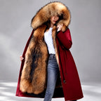 Fernanda - Women's Fur-Trim Hooded Long Parka 1
