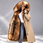 Fernanda - Women's Fur-Trim Hooded Long Parka 5