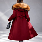 Fernanda - Women's Fur-Trim Hooded Long Parka 6