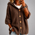Freya - Women's Button-Front Oversized Cardigan 1
