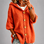 Freya - Women's Button-Front Oversized Cardigan 4