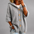 Freya - Women's Button-Front Oversized Cardigan 5