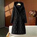 Freya - Women's Long Hooded Winter Puffer Coat with Pockets 2