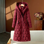 Freya - Women's Long Hooded Winter Puffer Coat with Pockets 4