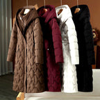 Freya - Women's Long Hooded Winter Puffer Coat with Pockets 5