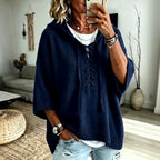 Frida - Women's 3/4 Sleeve Loose Sweater 4