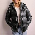 Gemma - Women's Quilted Puffer Jacket with Adjustable Hood