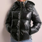 Gemma - Women's Quilted Puffer Jacket with Adjustable Hood