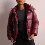 Gemma - Women's Quilted Puffer Jacket with Adjustable Hood