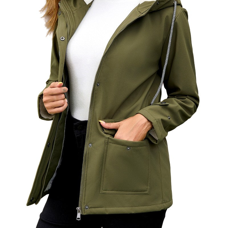 Georgina - Women's Hooded Fleece-Lined Jacket 10