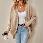 Glenda - Women's Ribbed Batwing Oversized Cardigan 4