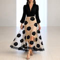 Guinevere - Women's Floral Appliqué Party Dress 1