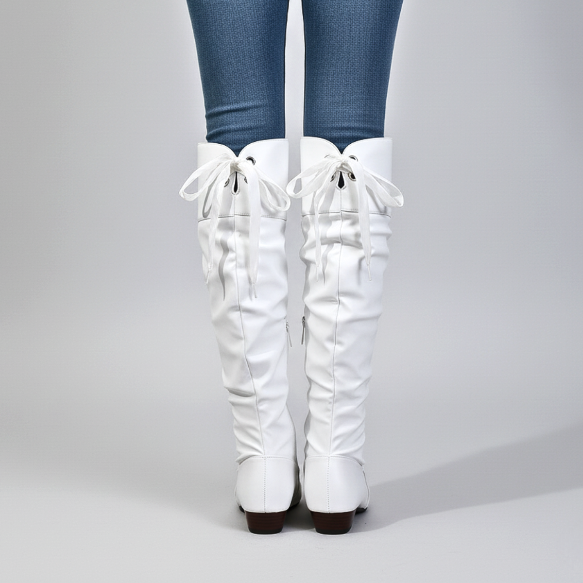 Idris - Women's  Slouch Knee-High Boots with Tapered Toe