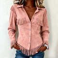 Idun - Women's Suede Fringe Cowgirl Jacket 1