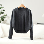 Inga - Women's Wool Shawl Collar Batwing Cardigan 3