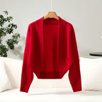 Inga - Women's Wool Shawl Collar Batwing Cardigan 4