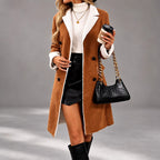 Ira - Women’s Faux Shearling Lined Long Coat 3