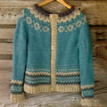 Iris - Women's Fair Isle Patterned Cardigan with Button Front