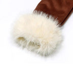 Isabel - Women's Faux Fur Long Open Front Coat 2