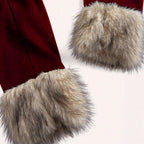 Isabelle - Women's Wool-Blend Coat with Faux Fur Trim 4