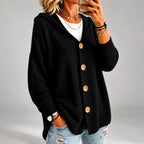 Jana - Women's Hooded Oversized Knit Cardigan Sweater 2