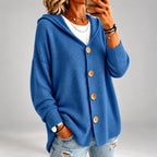 Jana - Women's Hooded Oversized Knit Cardigan Sweater 5