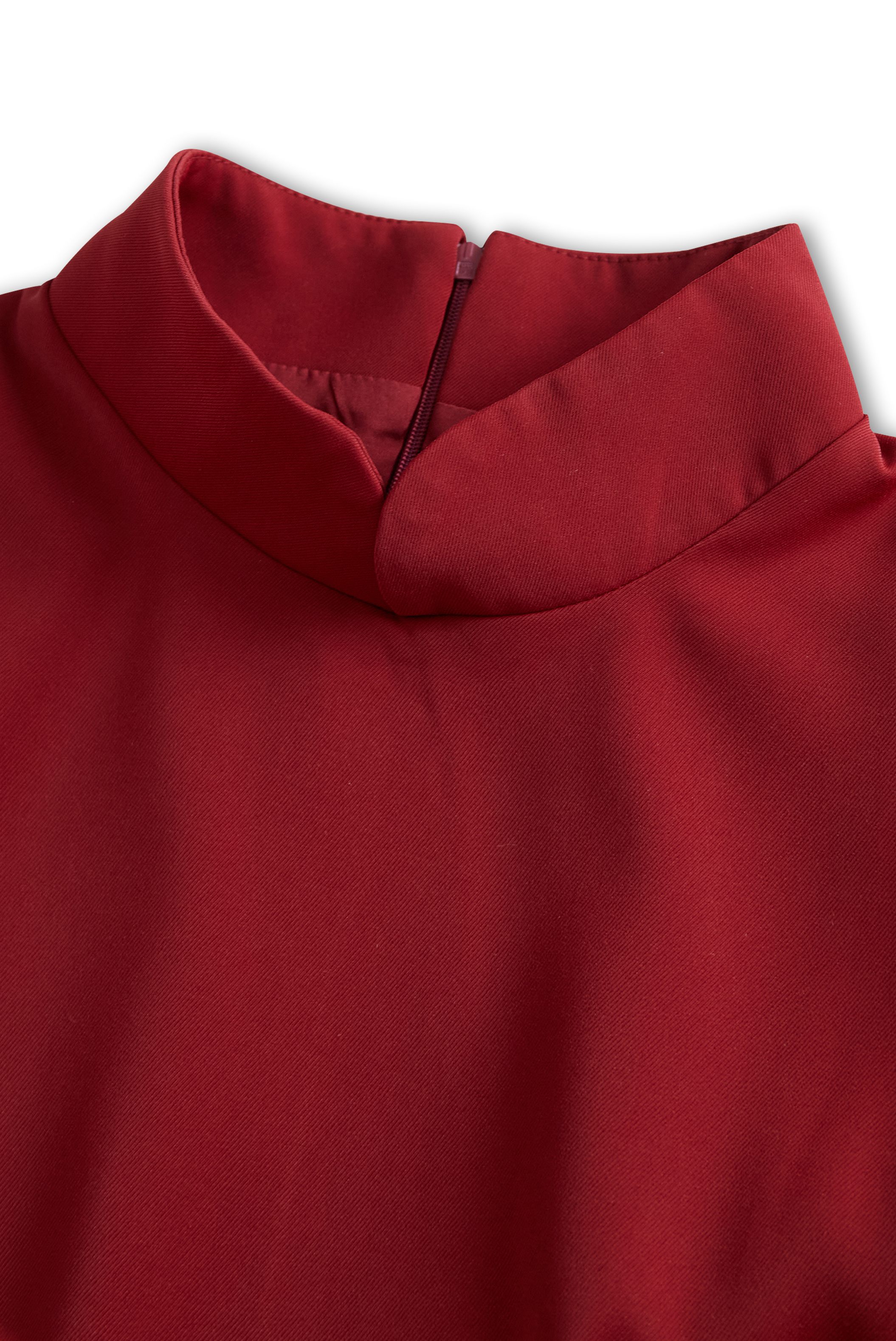 Janelle - Women's Mock Neck Sheath Dress with Gold Belt