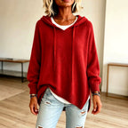 Jestine - Women's Hooded Loose Fit Sweater 1