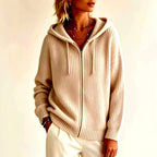 Jill - Women's Zip-Up Hooded Cardigan Sweater 3