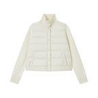 Jillian – Women's Knit Sleeve Puffer Jacket with High Collar 4