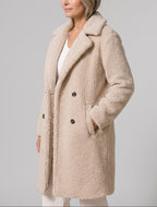 Juliana - Women’s Double-Breasted Teddy Coat