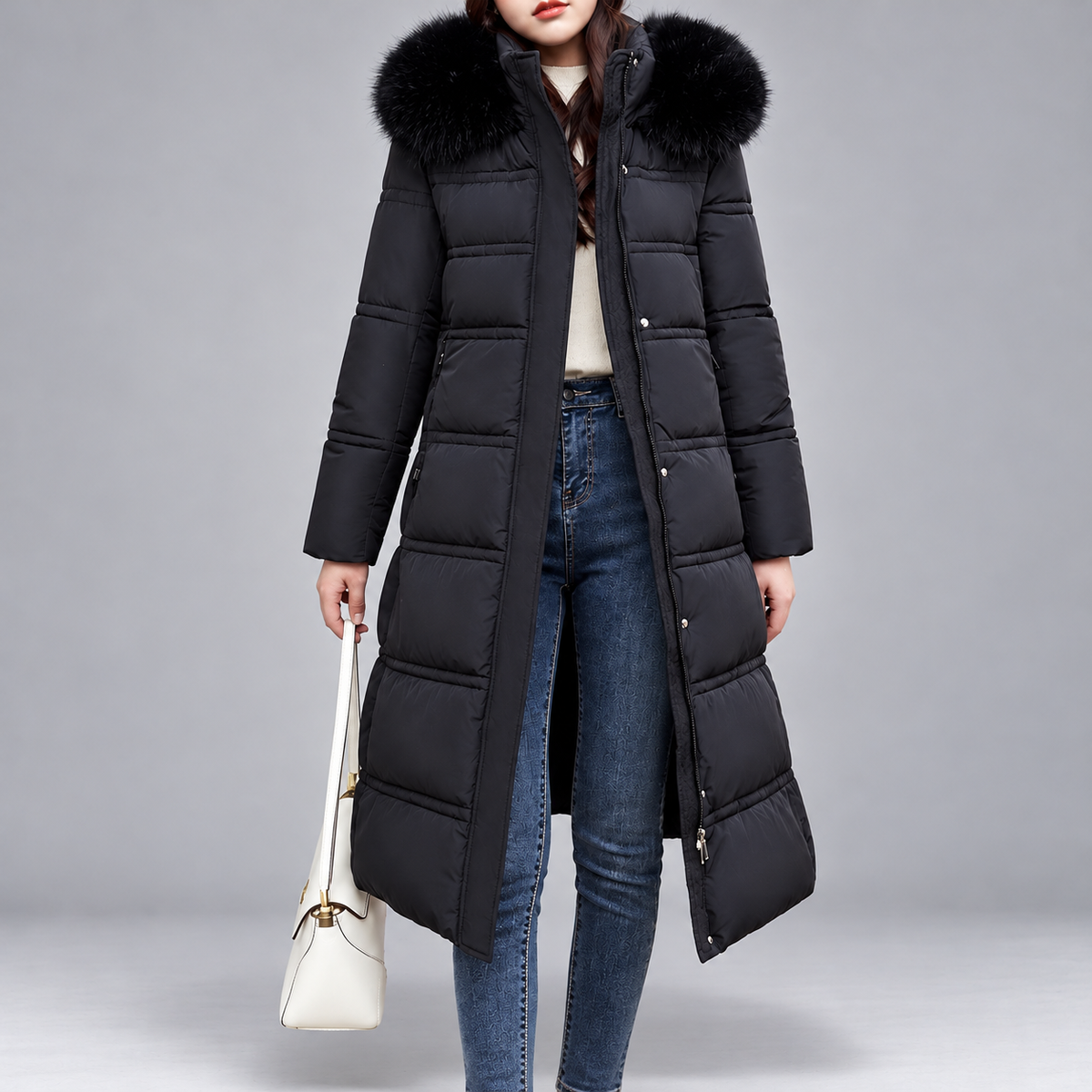 Juliette - Women’s Full-Length Quilted Winter Coat
