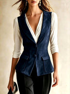 Kaitlyn - Women's Single-Breasted Notched Lapel Vest 3