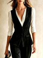 Kaitlyn - Women's Single-Breasted Notched Lapel Vest 6