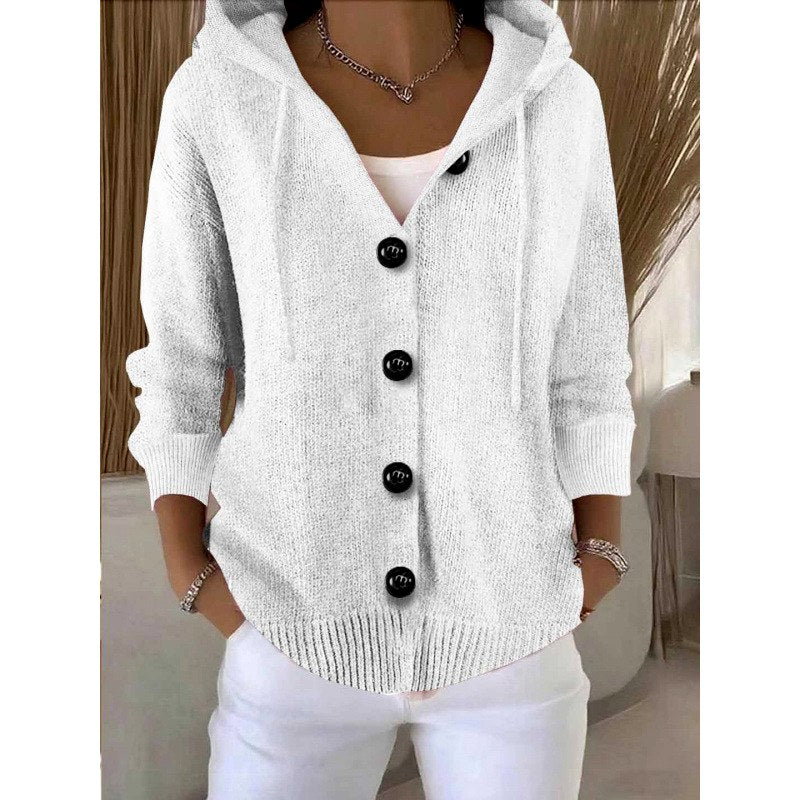 Katerina - Women's Relaxed Fit Hooded Cardigan 1