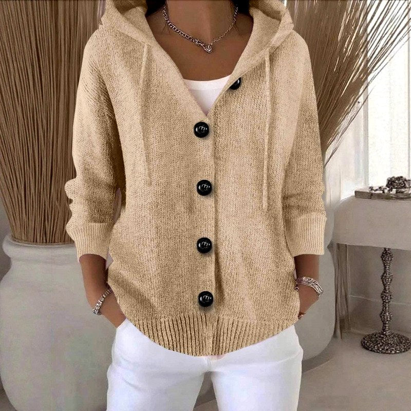 Katerina - Women's Relaxed Fit Hooded Cardigan 2
