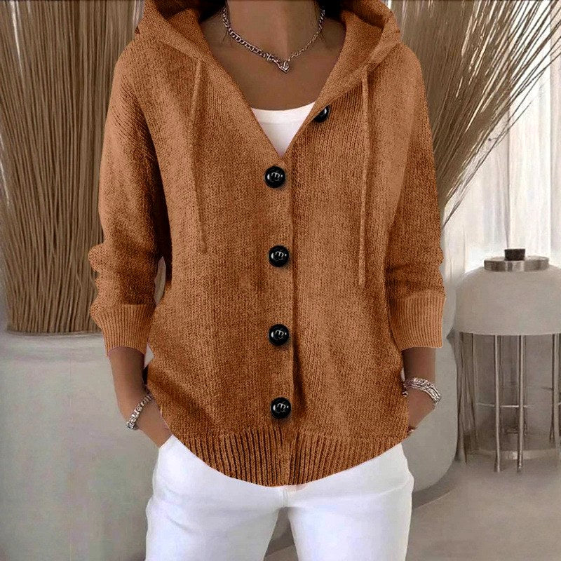 Katerina - Women's Relaxed Fit Hooded Cardigan 3