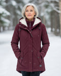 Kathleen - Women's Reversible Sherpa Parka with Long Silhouette
