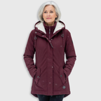Kathleen - Women's Reversible Sherpa Parka with Long Silhouette