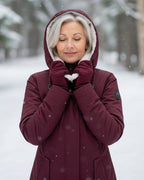 Kathleen - Women's Reversible Sherpa Parka with Long Silhouette