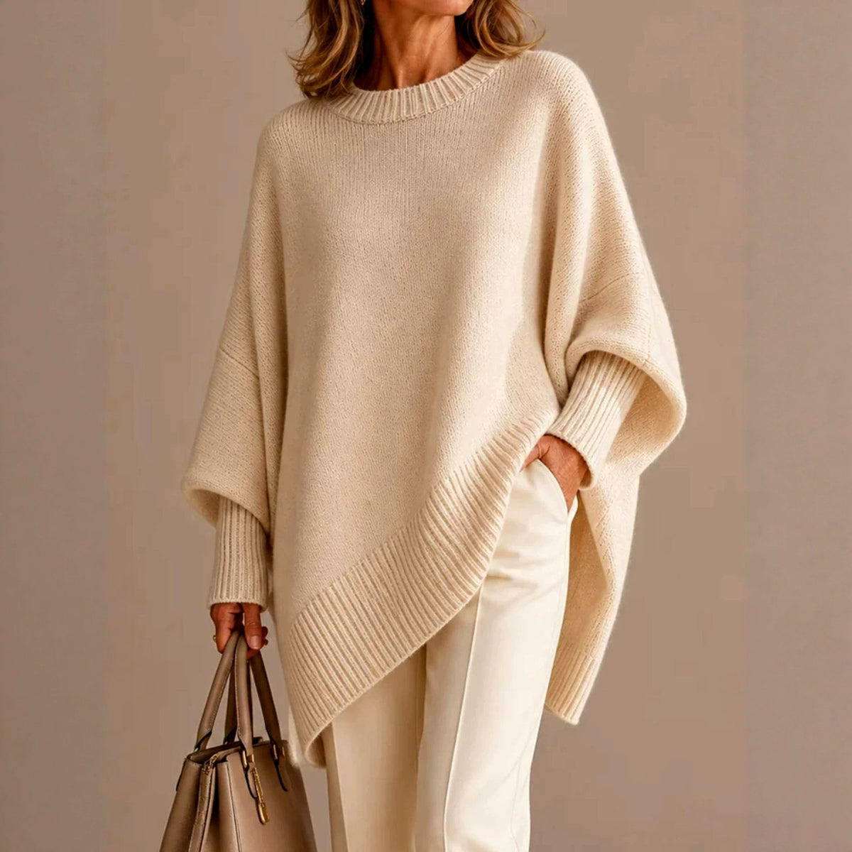 Kathleen – Women’s Relaxed Fit Textured Knit Sweater 2