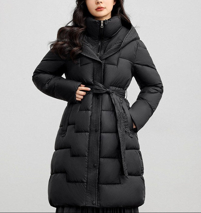 Kendall - Women’s Belted Hooded Winter Coat