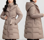 Kendall - Women’s Belted Hooded Winter Coat