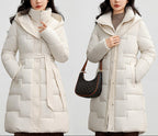 Kendall - Women’s Belted Hooded Winter Coat