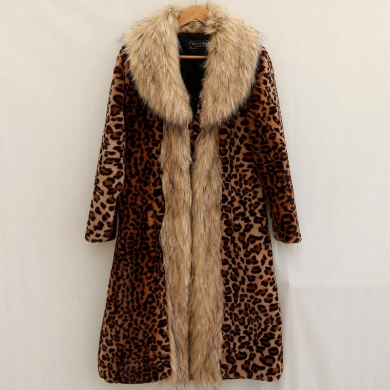 Kendra - Women’s Long Faux Fur Collar Coat 2