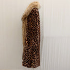 Kendra - Women’s Long Faux Fur Collar Coat 4
