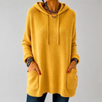 Keri - Women's Pocket Front Oversized Hooded Sweater 5
